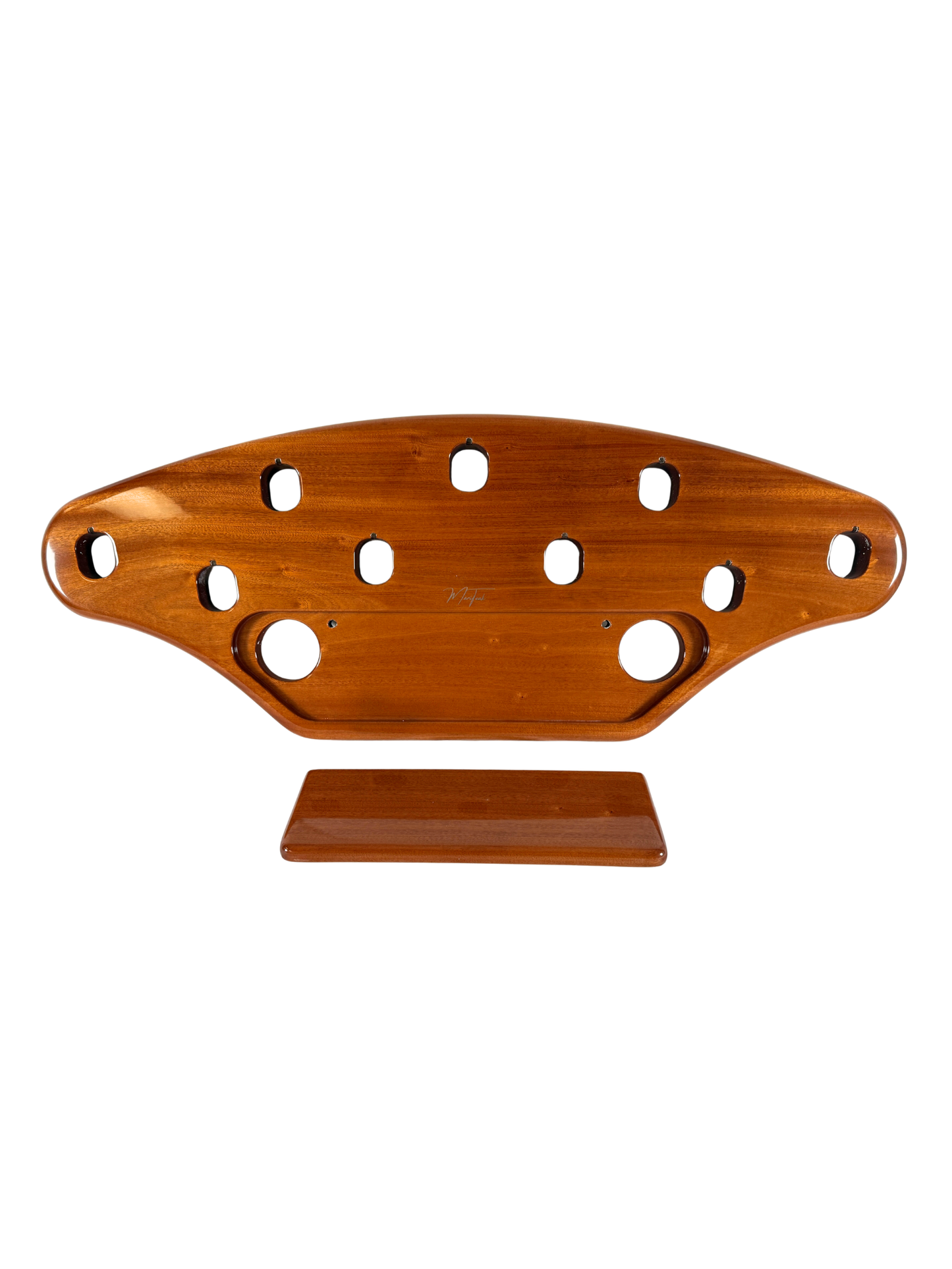 Signature Rocket Launcher 50" - Sapele, With Drawer, 9 Boltless Rod Holders