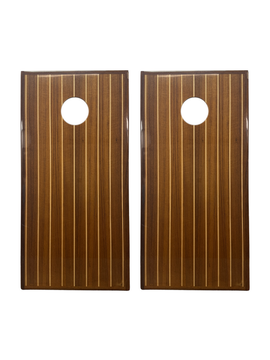 Teak Cornhole Boards