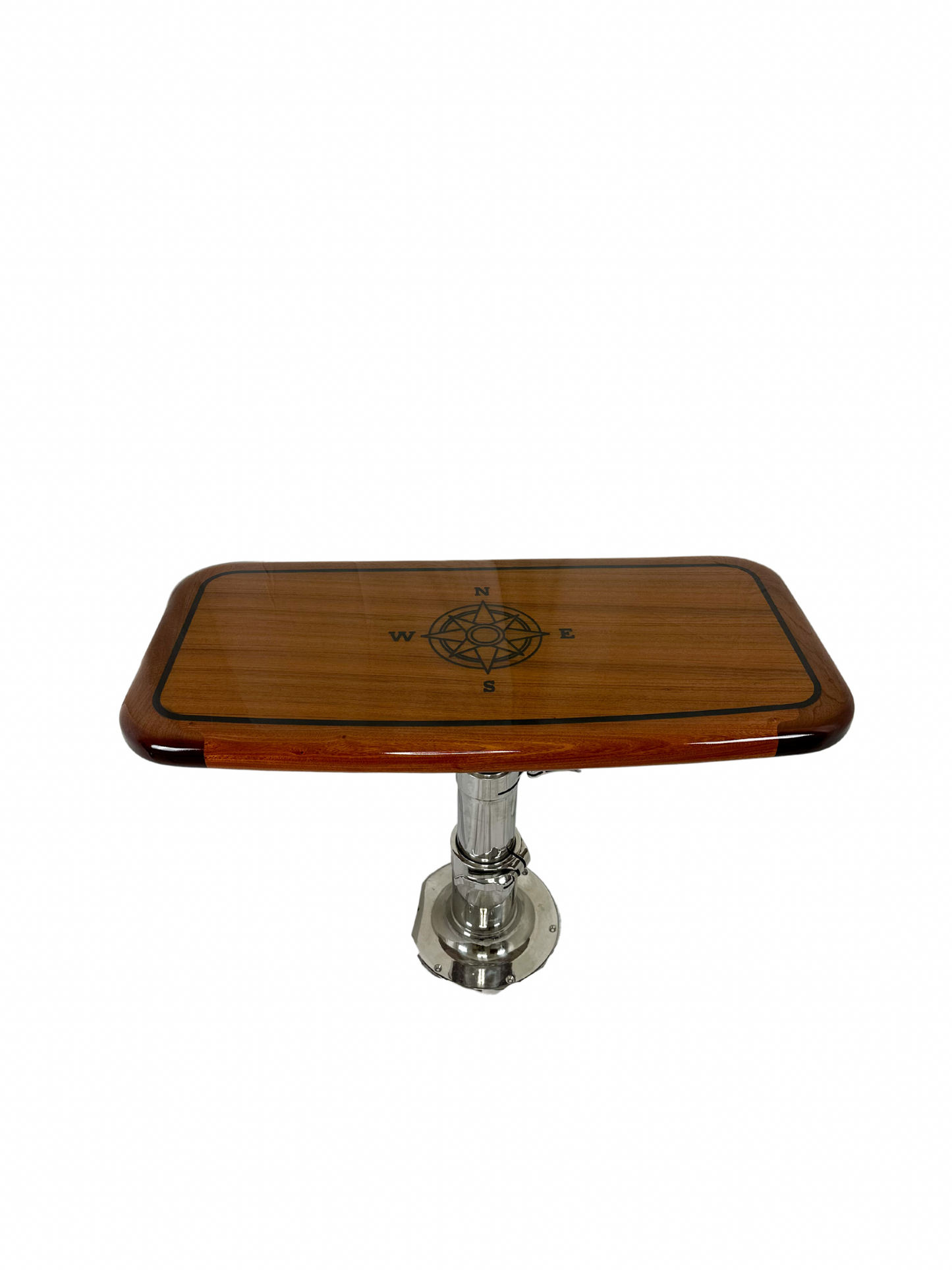 19" x 40" Boat Shape Table with Inlay