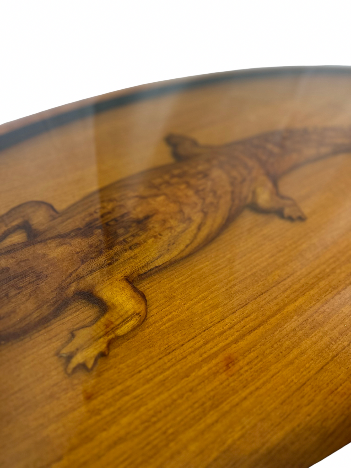 Alligator Mirage 42.5" x 23" Teak Epoxy Table