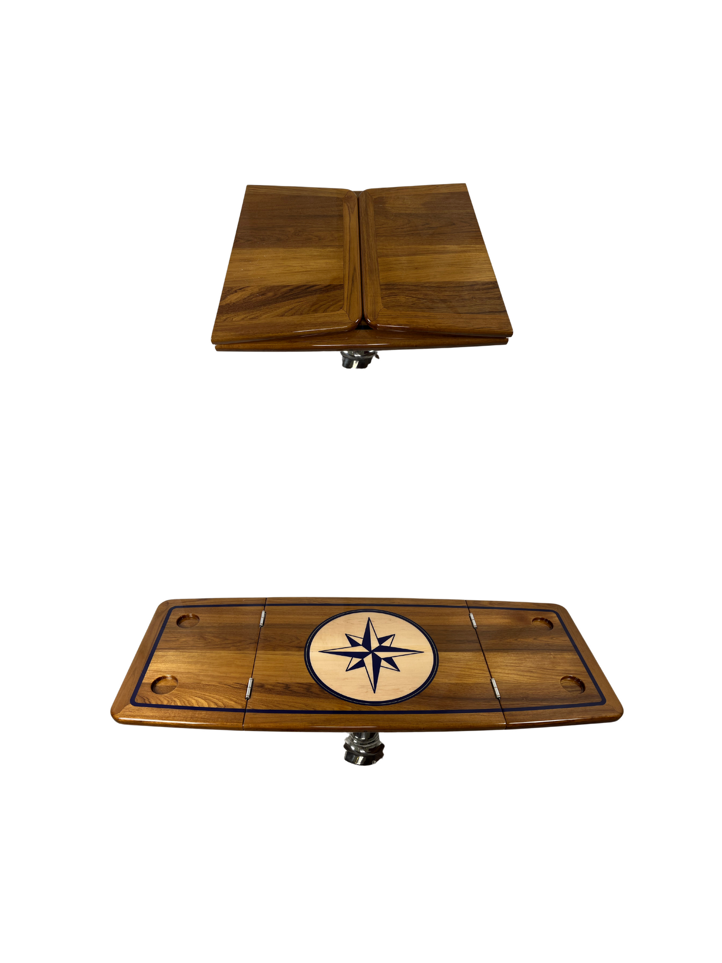 60x24 Teak Flip Table