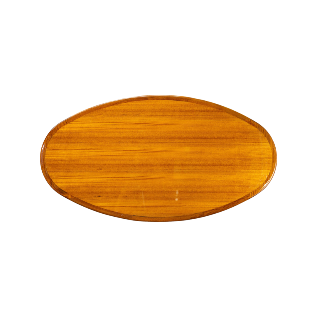 Value Line: High Gloss Teak Oval Table 23" x 43" x 1"