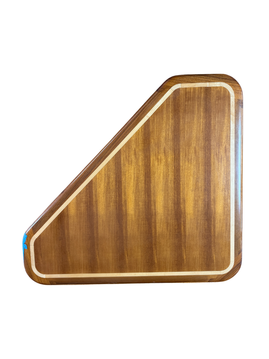 38" x 42" x 20" Triangle Teak Table