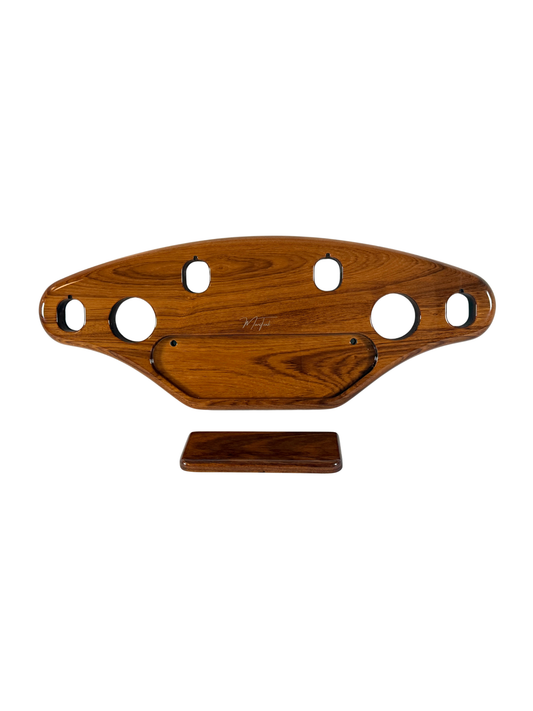 Signature Rocket Launcher 36" - Teak, With Drawer, 4 Boltless Rod Holders