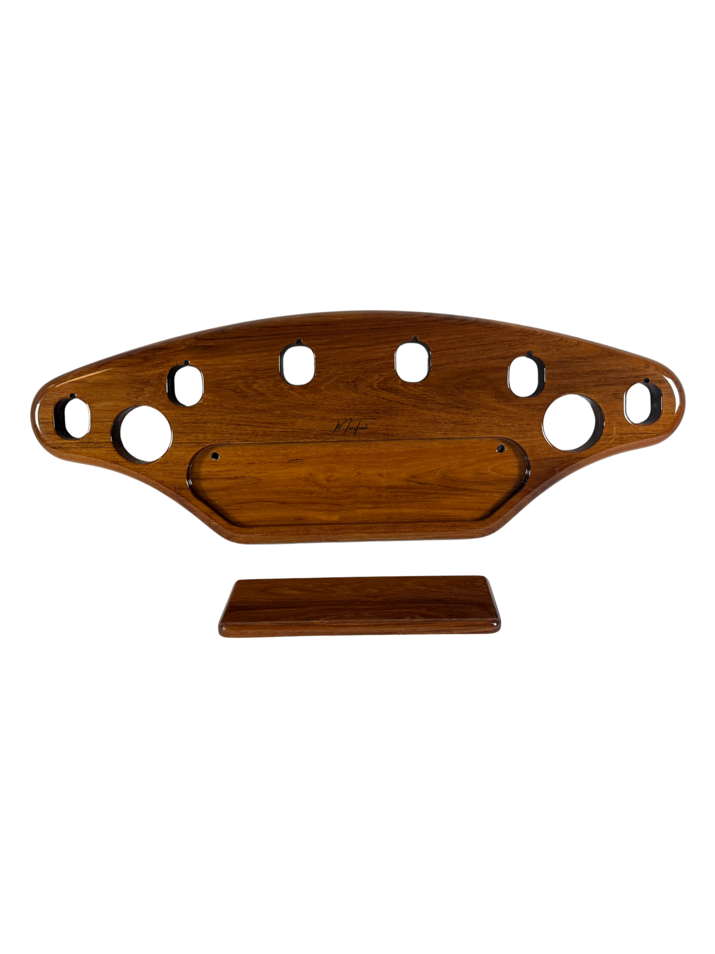 Signature Rocket Launcher 42" - Teak, With Drawer, 6 Boltless Rod Holders